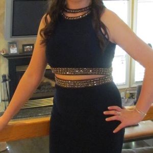Worn once 2 piece prom dress